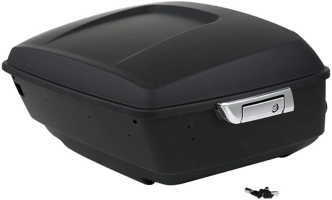 TCMT 13.7" King 2014-2025 Motorcycle Trunk Backrest Pad Top Luggage Rack Speakers Fit For Harley Touring CVO Road King Street Electra Glide Ultra Limited Pack