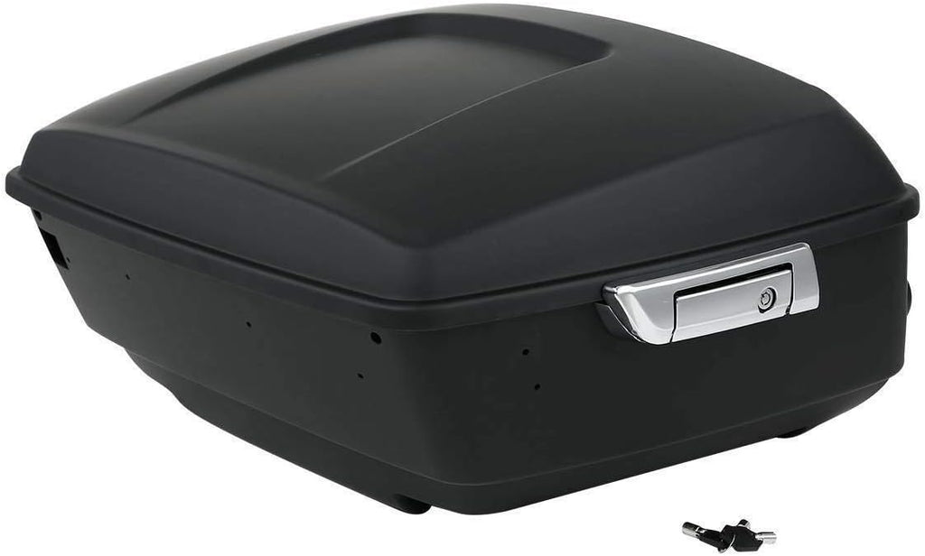 TCMT 13.7" King 2014-2025 Motorcycle Trunk Backrest Pad Top Luggage Rack Mount Rack Fit For Harley Trunk Touring CVO Road King Road Glide Street Glide Electra Glide Ultra Limited Pack