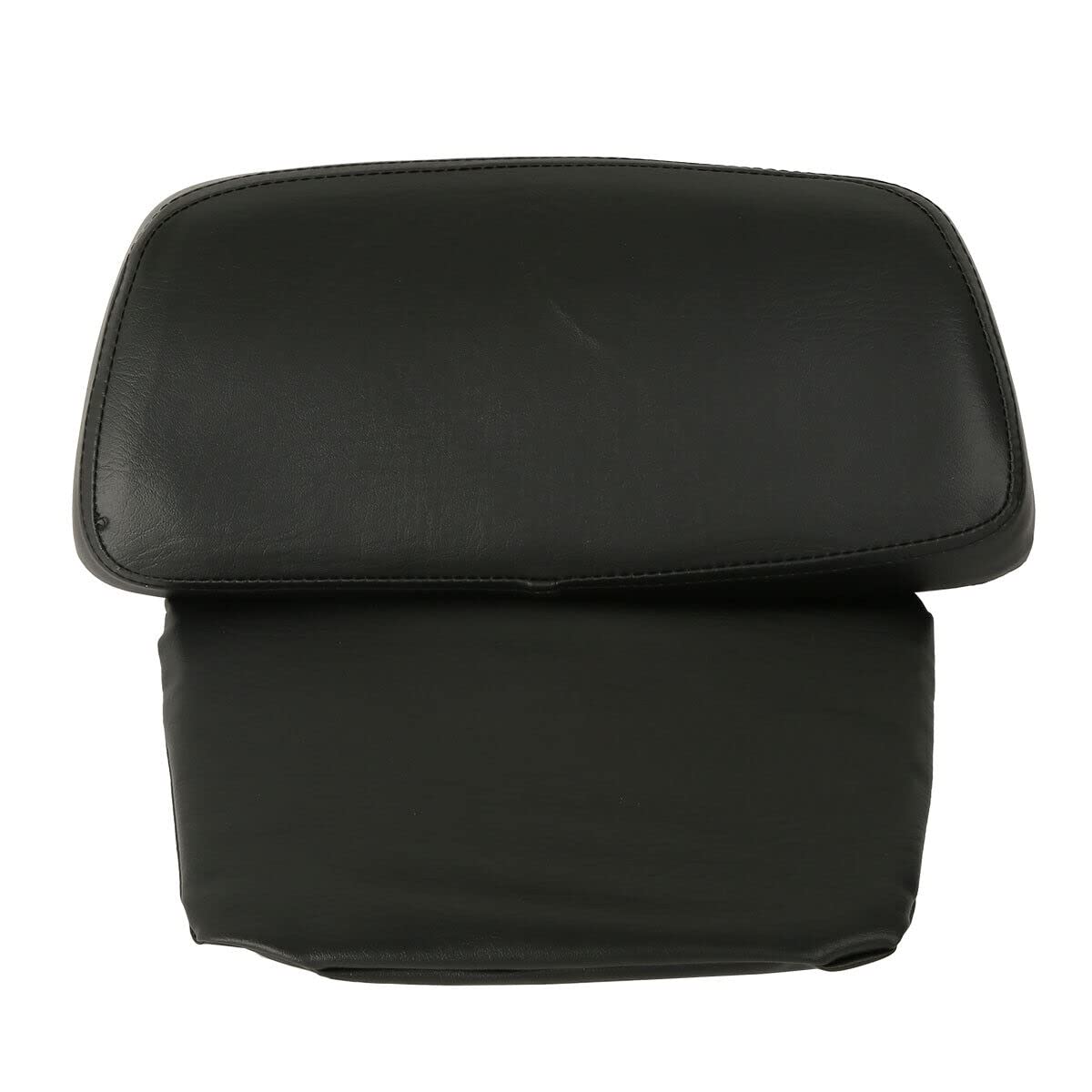 TCMT 10.7" Black Latches Chopped Motorcycle Trunk Backrest Pad Smoke LED Tail Light Fit For Harley 2014-2025 Street Glide Road King Electra Glide Ultra-Classic Pack