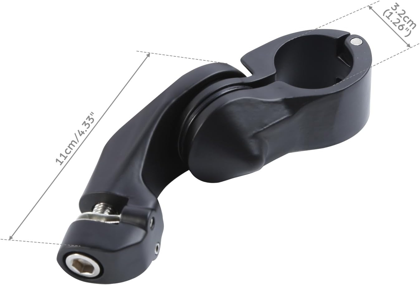 TCMT 32mm 1 1/4" Highway Engine Guard Bar & Footpegs Mount Kit - Fits Harley Touring, Road King, Street Glide, Electra Glide, Softail, Sportster, Dyna with 1-1/4" Engine Guards