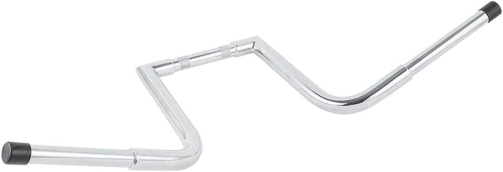 TCMT 12" Rise Ape Hanger Bar, 1-1/4" Fat Handlebar, Fits Harley FLST FXST Sportster XL, Chrome Steel, 34.5" Wide