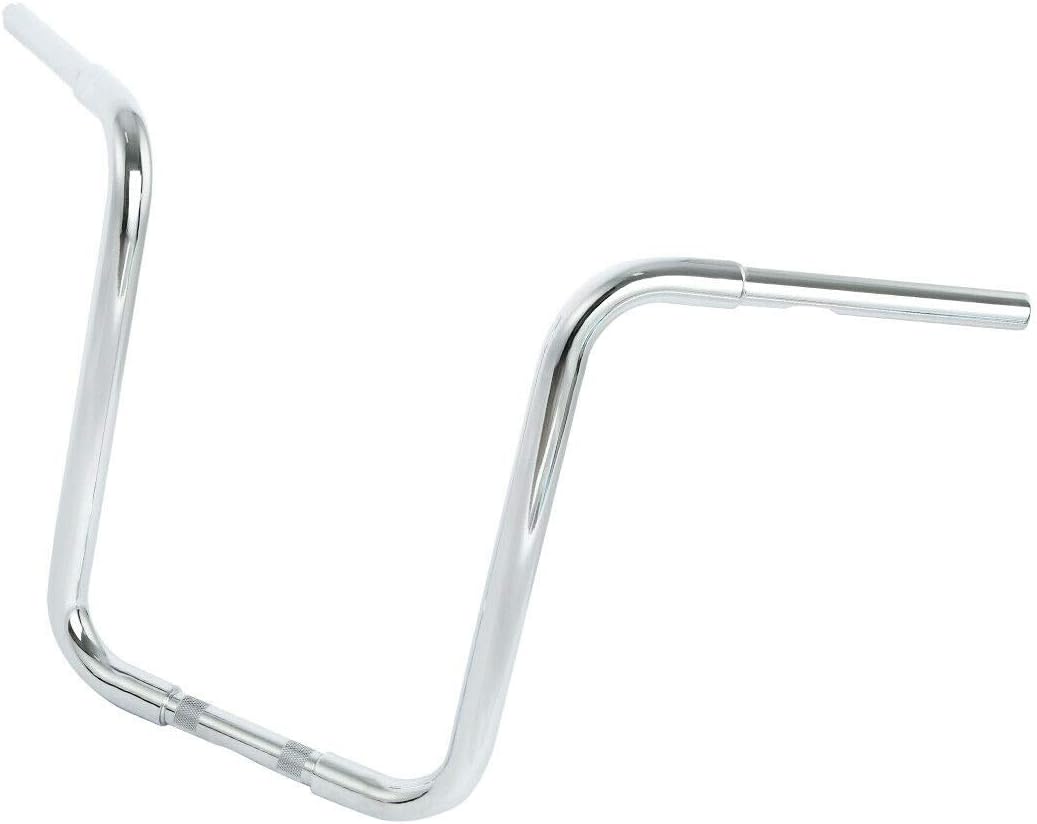 TCMT 18" Rise 1-1/4" Ape HangerBar Handlebar Fits For Harley Sportster XL 883 1200 Softail Slim Heritage Fat Boy Deluxe Deuce Dyna Super Glide Wide Glide Low Rider Fat Bob Custom Application