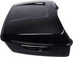 TCMT 13.7" King Motorcycle Trunk Box Black Latches Fits For Harley 2014-2025 Touring CVO Road King Road Glide Street Glide Electra Glide Pack