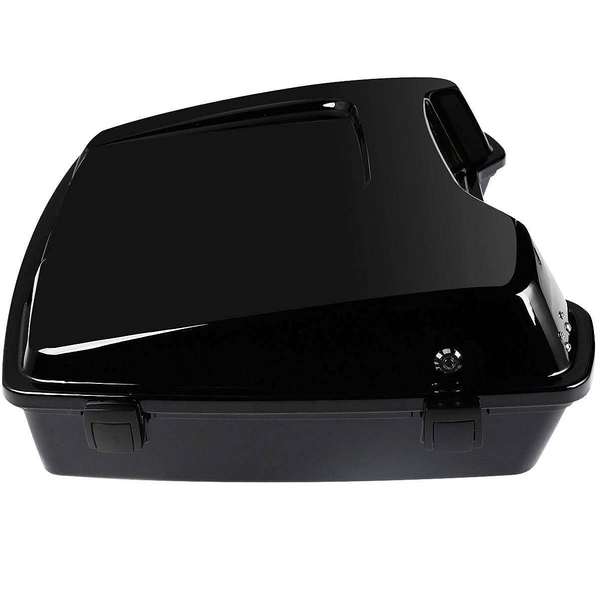 TCMT 5.5" Razor Motorcycle Trunk Backrest Pad Mount Rack Metal Base Plate Fit For Harley Touring 1997-2008 Touring Road King Electra Glide Road Glide Pack