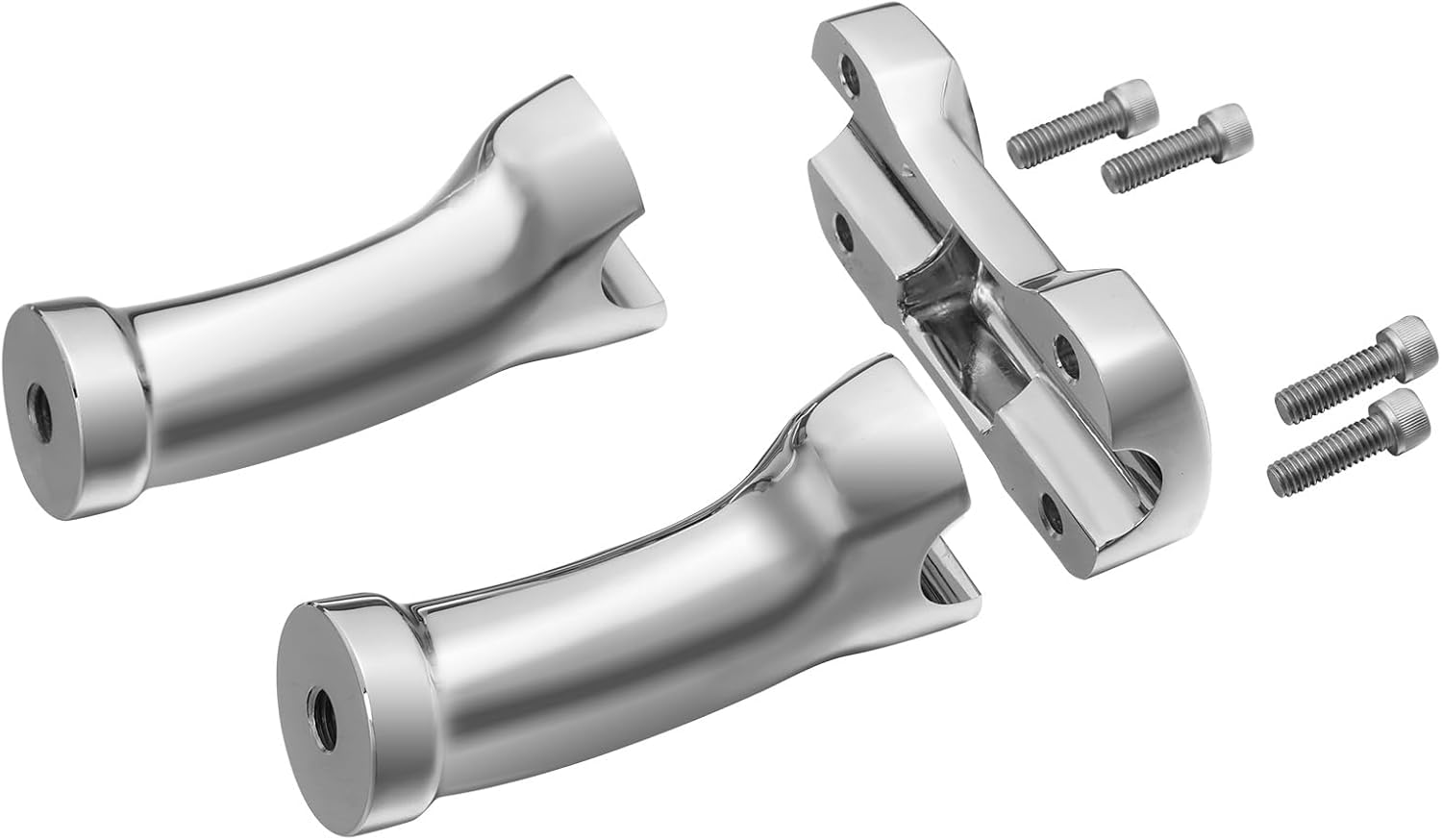 TCMT 4" Tall Handlebar Risers Fit For Harley Dyna Softail Sportster 1" Bars Fit For Yamaha Road Star Suzuki Boulevard Kawasaki Vulcan Honda Shadow 750 Aero Honda VTX 1800N
