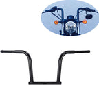 TCMT 12" Rise Handlebar Black Fits For Harley Dyna Fat Bob 2008-2017 Low Rider 2016-2019 Switchback 2012-2016 Wide Glide 2010-2017 Street Bob 2007-2017