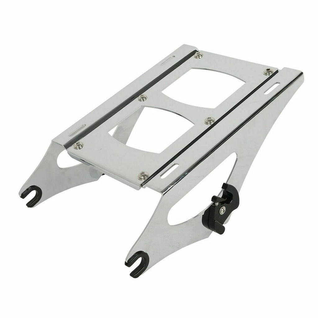 TCMT 5.5" Razor Motorcycle Trunk Backrest Pad Two Up Mounting Rack Fit For Harley 2014-2025 Touring CVO Road King Road Glide Street Glide Electra Glide Pack