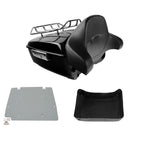 TCMT 13.7" King 2014-2025 Motorcycle Trunk Backrest Pad Luggage Rack Speakers Taillight Fit For Harley Trunk Touring CVO Road King Road Glide Street Glide Electra Glide Pack