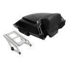 TCMT 5.5" Razor Motorcycle Trunk Box Backrest Pad Mounting Rack Fit For Harley 2014-2025 Touring Road King Street Road Electra Glide Pack