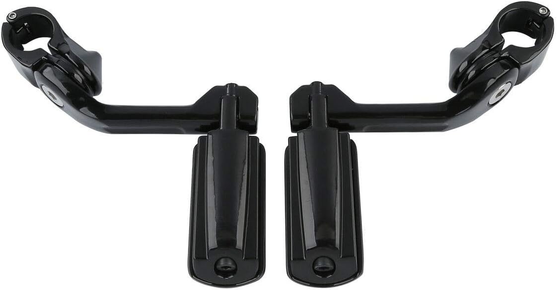 TCMT 1.25" Highway Foot Pegs Footpeg Footrest Fits For Harley Touring Road King Street Glide Road Glide Electra Glide Softail Sportster Dyna with 1.25" Engine Guards