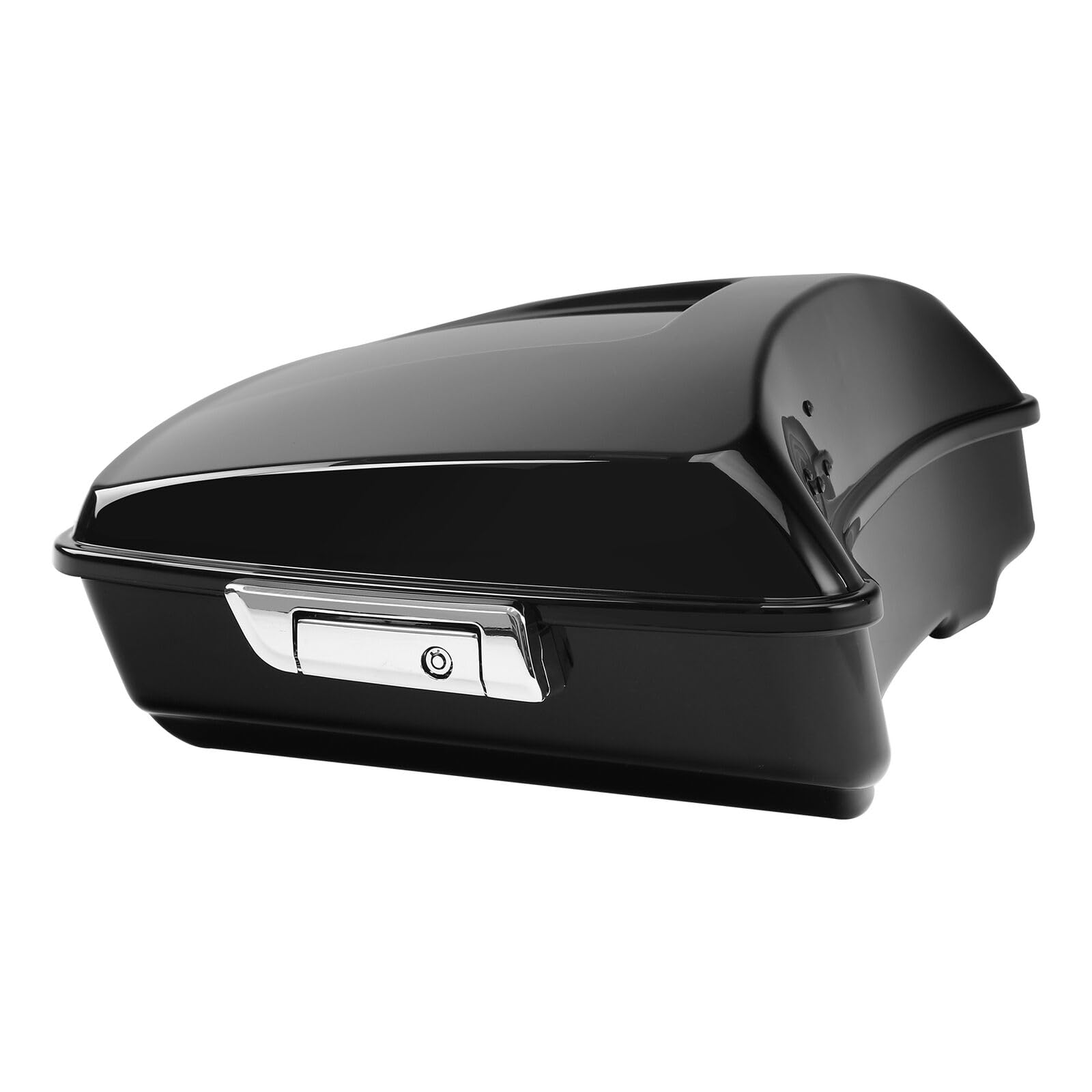 TCMT 10.7" Vivid Black Chopped Motorcycle Trunk Backrest Pad Tail Light with Brake Turn Signal Fit For Harley Touring 2014-2025 Electra Glide Road Glide Road King FLHT FLTRX FLHR Pack