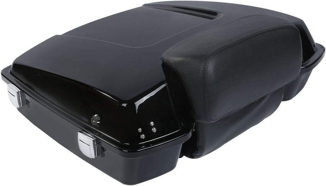 TCMT 5.5" Razor Motorcycle Trunk Backrest Pad Mount Rack Front Docking Hardware Fit for Harley Touring 1997-2008 Touring Road King Electra Glide Road Glide Pack