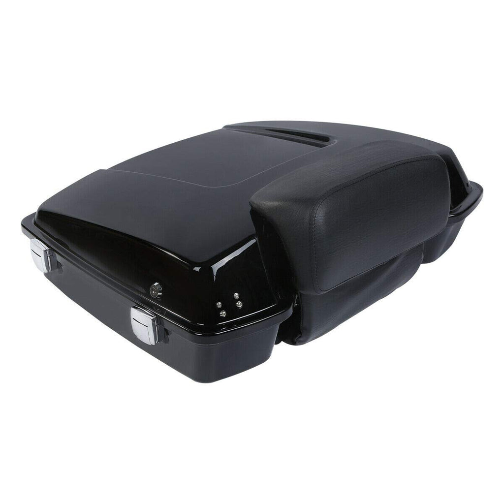 TCMT 5.5" Razor Motorcycle Trunk Backrest Pad Mount Rack Metal Base Plate Fit For Harley Touring 1997-2008 Touring Road King Electra Glide Road Glide Pack