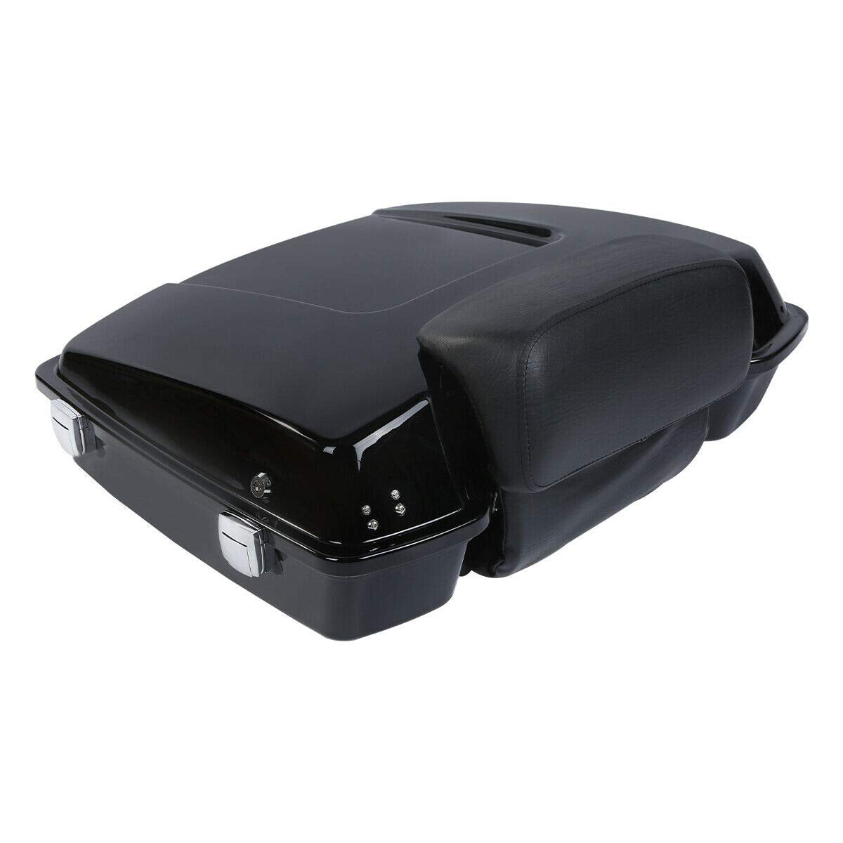 TCMT 5.5" Razor Motorcycle Trunk Backrest Pad Mount Rack Metal Base Plate Fit For Harley Touring 1997-2008 Touring Road King Electra Glide Road Glide Pack