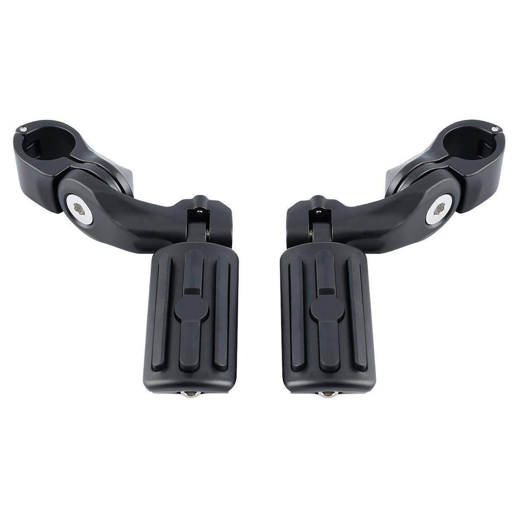 TCMT 1.25" Highway Foot Pegs Footpeg Footrest Fits For Harley Touring Road King Street Glide Road Glide Electra Glide Softail Sportster Dyna with 1.25" Engine Guards