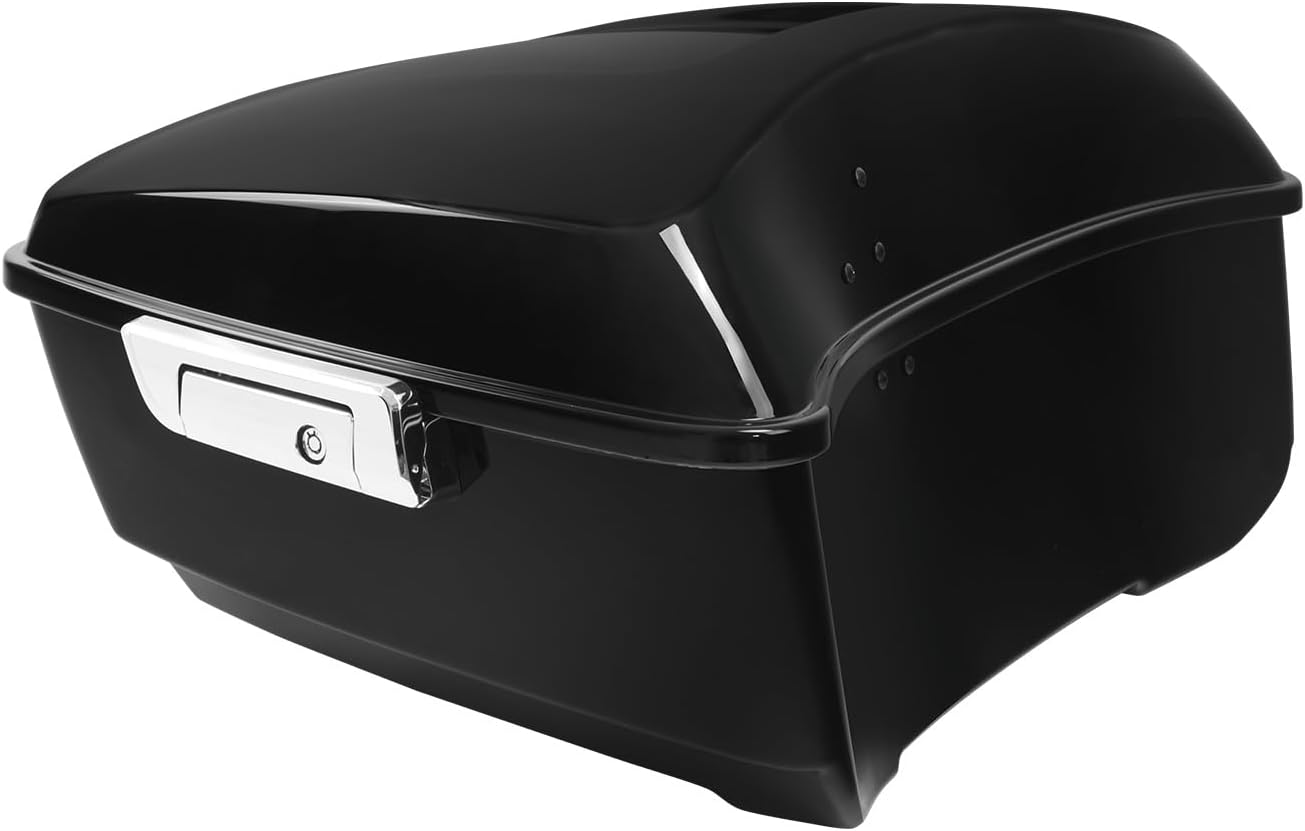 TCMT 13.7" King Motorcycle Trunk Box Fits For Harley Davidson 2014-2025 Touring CVO Road King Road Glide Street Glide Electra Glide Ultra Limited Pack Trunk