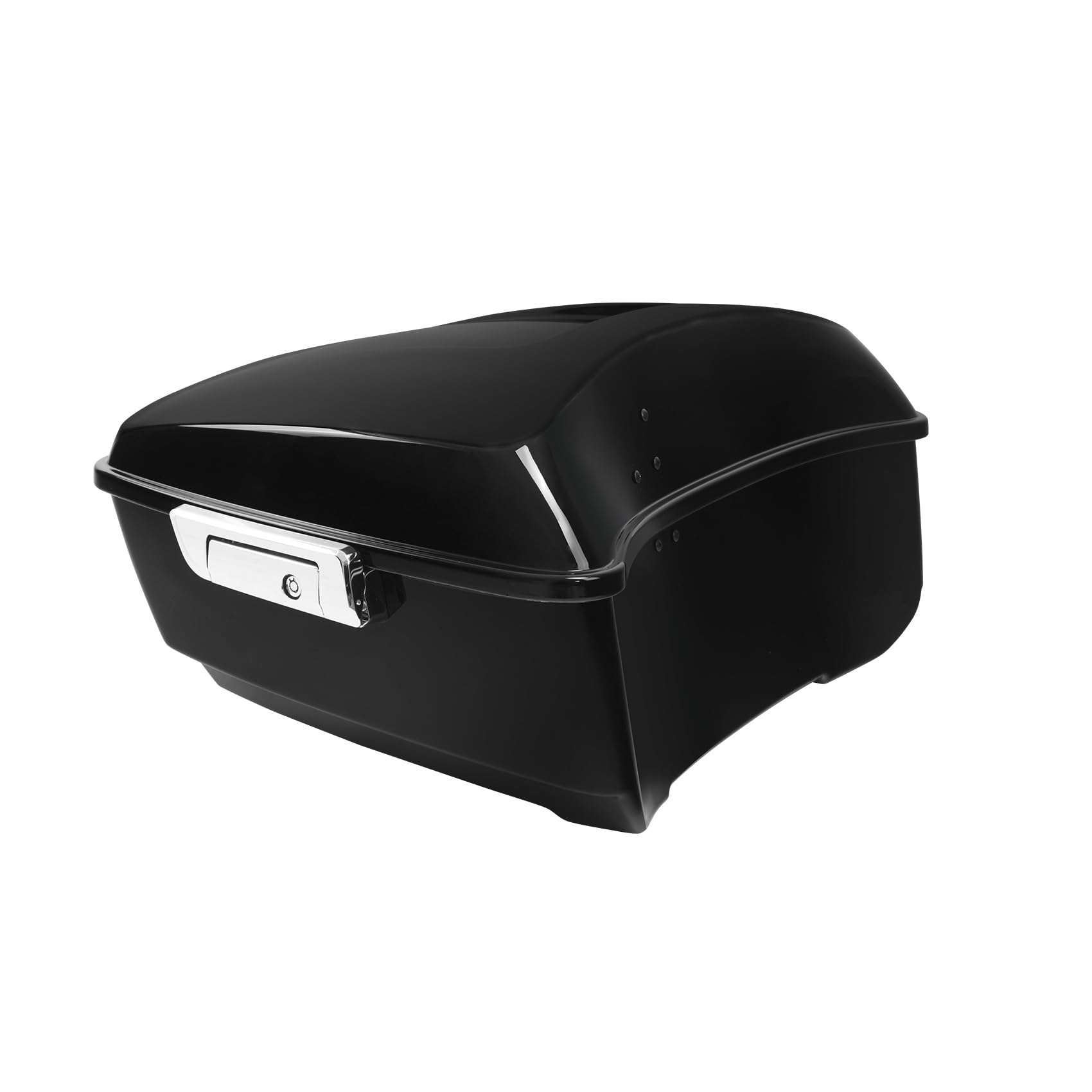 TCMT 13.7" King Motorcycle Trunk Box Black Latches Fits For Harley 2014-2025 Touring CVO Road King Road Glide Street Glide Electra Glide Pack
