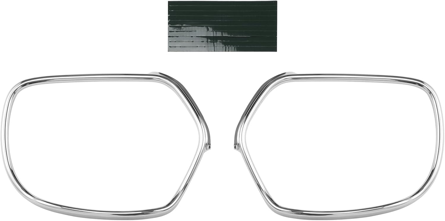TCMT ABS Chrome Rear View Mirrors Trim Decoration Fit For Honda Goldwing GL1800 2001-2017