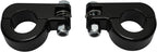 TCMT 32mm 1 1/4" Highway Engine Guard Bar Highway Footpegs Mount Kit - Aluminum - Black - Universal Fit - Front - Fits Harley Touring, Road King, Street Glide, Electra Glide & More