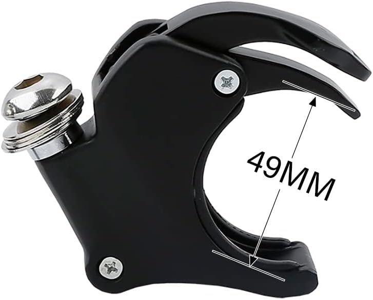 TCMT 2 Pairs 49mm Detachable Windshield Clamps Fits For Harley 2002-2010 VRSCA VRSCAW, 2004-2005 VRSCB, 2007 VRSCX, 2016-later XL1200X and 2006-later Dyna models (Black)