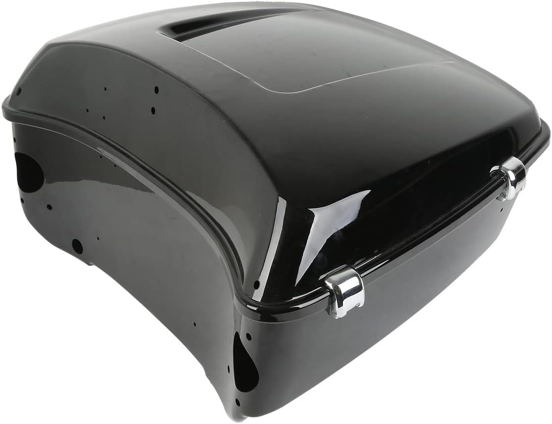 TCMT ABS King Motorcycle Trunk Box + Latch Key Fits For Harley 2014-2025 Touring CVO Road King Road Glide Street Glide Electra Glide Ultra Limited Pack Trunk