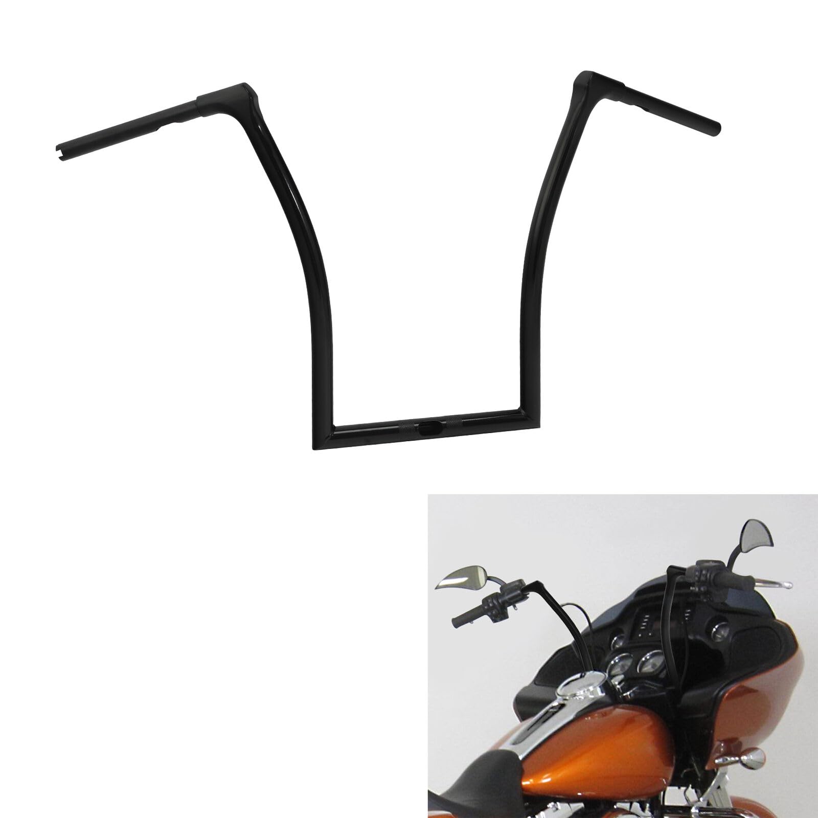 TCMT 14.5'' Rise 1-1/4" Ape Hanger Bar Handlebar Fit For Harley Road Glide Special 2015-2023 Road Glide ST 2022-2023 Ultra 2016-2019 Limited 2020-2023 CVO Road Glide Ultra 2015-2016 Chrome