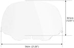TCMT 12" Clear Windshield Windscreen Fit for Harley Davidson Touring Electra Glide Street Glide Ultra Classic Trike Models 93-13