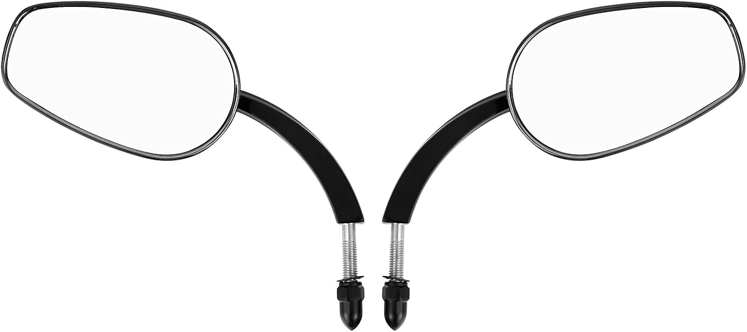 TCMT 8mm Large Rearview Side Mirrors Fit For Harley Dyna Switchback Street Bob Fat Bob Low Rider Wide Glide Softail Slim Fat Boy Sportster 1200 48 72 XG500 XG750 Touring Road King Road Street Glide