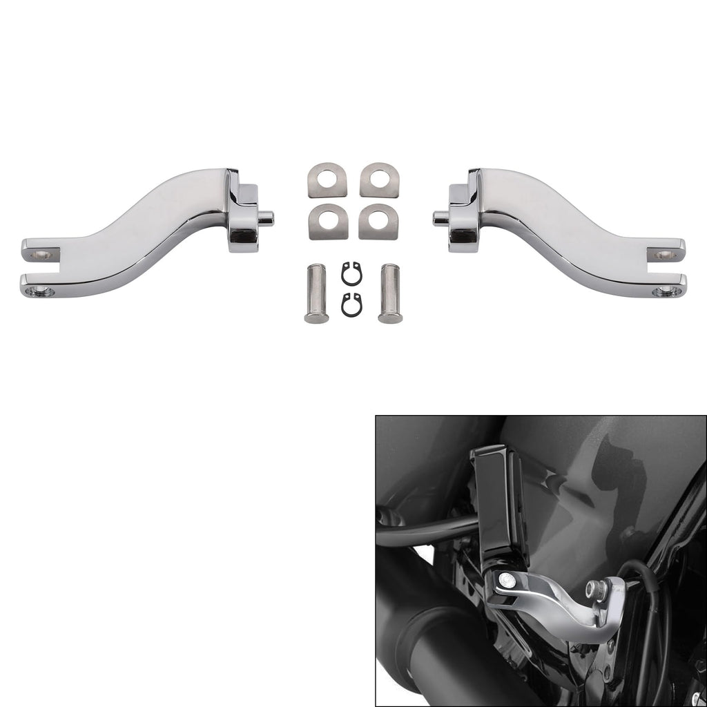 TCMT 10mm Rear Foot Peg Mount Kits Fits For Harley Electra Street Glide Road King 1993-2025