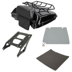 TCMT 5.5" Razor Motorcycle Trunk Box Backrest Two Up Mount Rack Base Plate Fit For Harley Touring 2014-2025 CVO Road King Road Glide Street Glide Electra Glide Pack