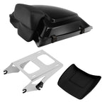TCMT 5.5" Razor Motorcycle Trunk Box Backrest Pad Mounting Rack Fit For Harley 2014-2025 Touring Road King Street Road Electra Glide Pack