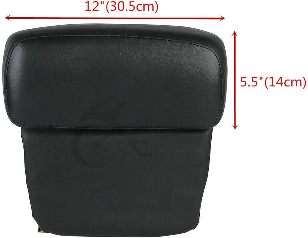 TCMT 5.5" Razor Motorcycle Trunk Box Backrest Pad Two Up Mounting Rack Fit For Harley 2009-2013 Touring Road Glide Street Glide Electra Glide Road King Pack