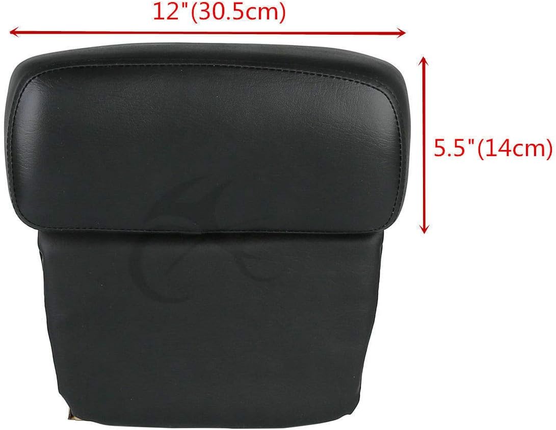 TCMT 5.5" Razor Motorcycle Trunk Box Backrest Pad Two Up Mounting Rack Fit For Harley 2009-2013 Touring Road Glide Street Glide Electra Glide Road King Pack