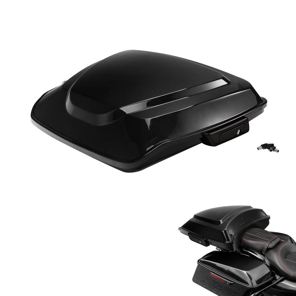 TCMT 5.5" Razor Motorcycle Trunk Box Backrest Pad Mounting Rack Fit For Harley 2014-2025 Touring Road King Street Road Electra Glide Pack