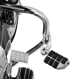 TCMT 1.25" Highway Adjustable Foot Pegs Footrest Fits For Harley Touring Road King Street Glide Road Glide Electra Glide Softail Sportster Dyna with 1.25" Engine Guards