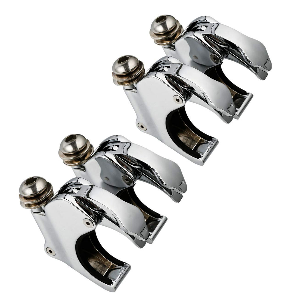 TCMT 2 Pairs 49mm Detachable Windshield Clamps Fits For Harley 2002-2010 VRSCA VRSCAW, 2004-2005 VRSCB, 2007 VRSCX, 2016-later XL1200X and 2006-later Dyna models (Black)