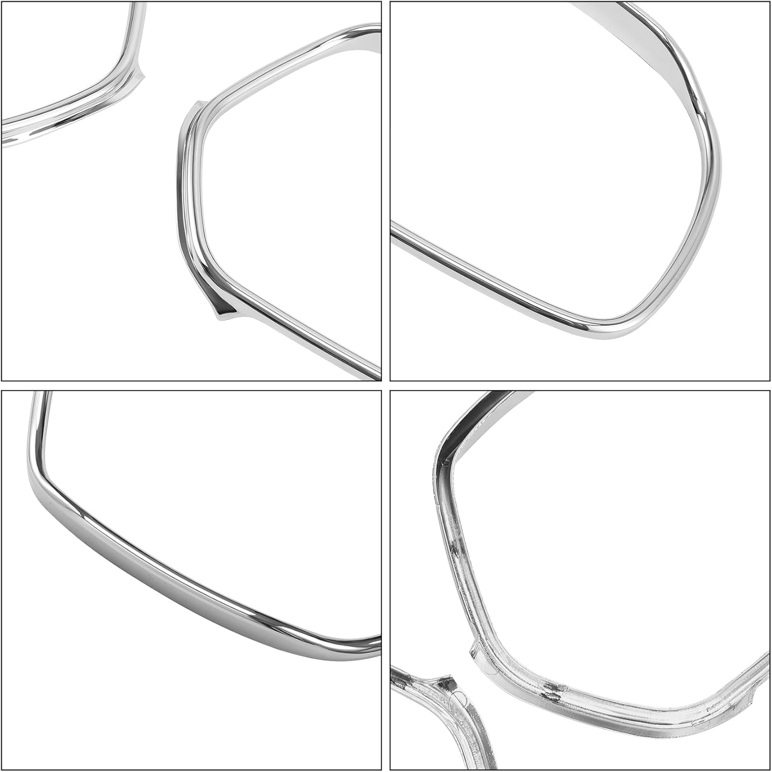 TCMT ABS Chrome Rear View Mirrors Trim Decoration Fit For Honda Goldwing GL1800 2001-2017