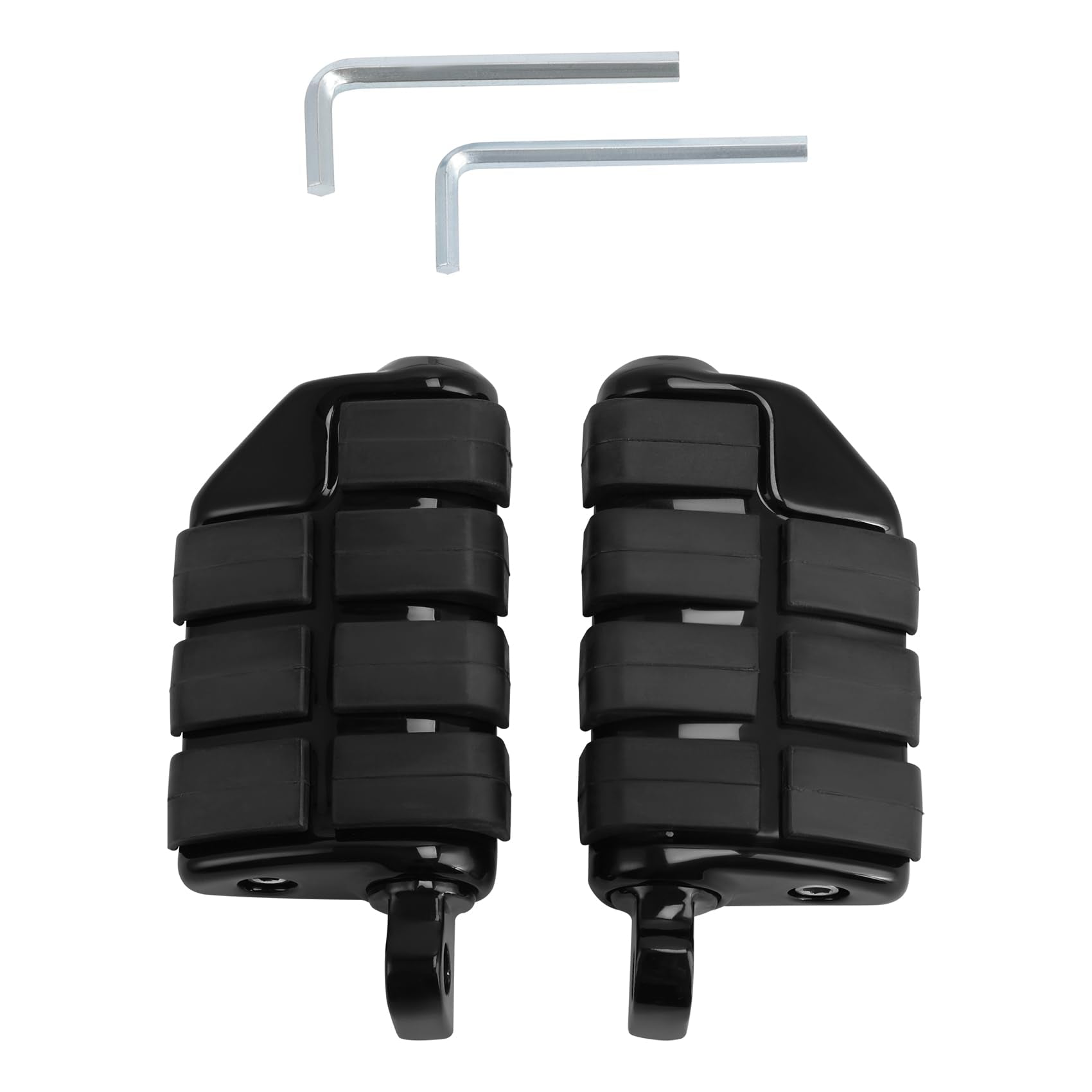 TCMT 10mm Highway Foot Pegs Footrest Chrome Fits For Harley Davidson Touring Softail Dyna