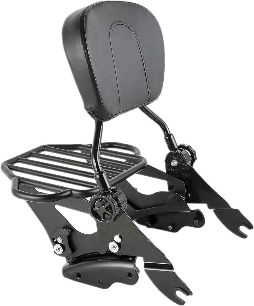 TCMT Backrest Sissy Bar Luggage Rack & Docking Kit Fit For Harley Touring Electra Glide Street Glide Road Glide Road King 2009-2013