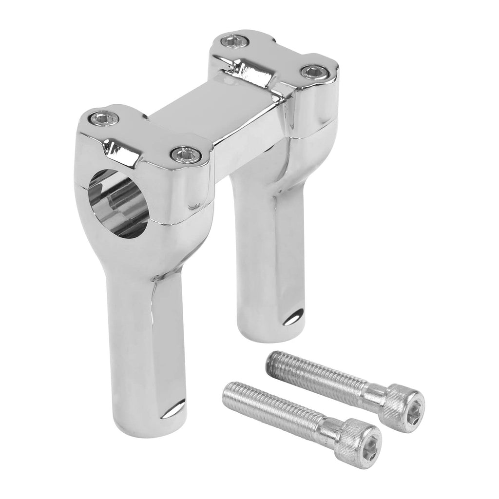 TCMT 4" Tall Handlebar Risers Fit For Harley Dyna Softail Sportster 1" Bars Fit For Yamaha Road Star Suzuki Boulevard Kawasaki Vulcan Honda Shadow 750 Aero Honda VTX 1800N