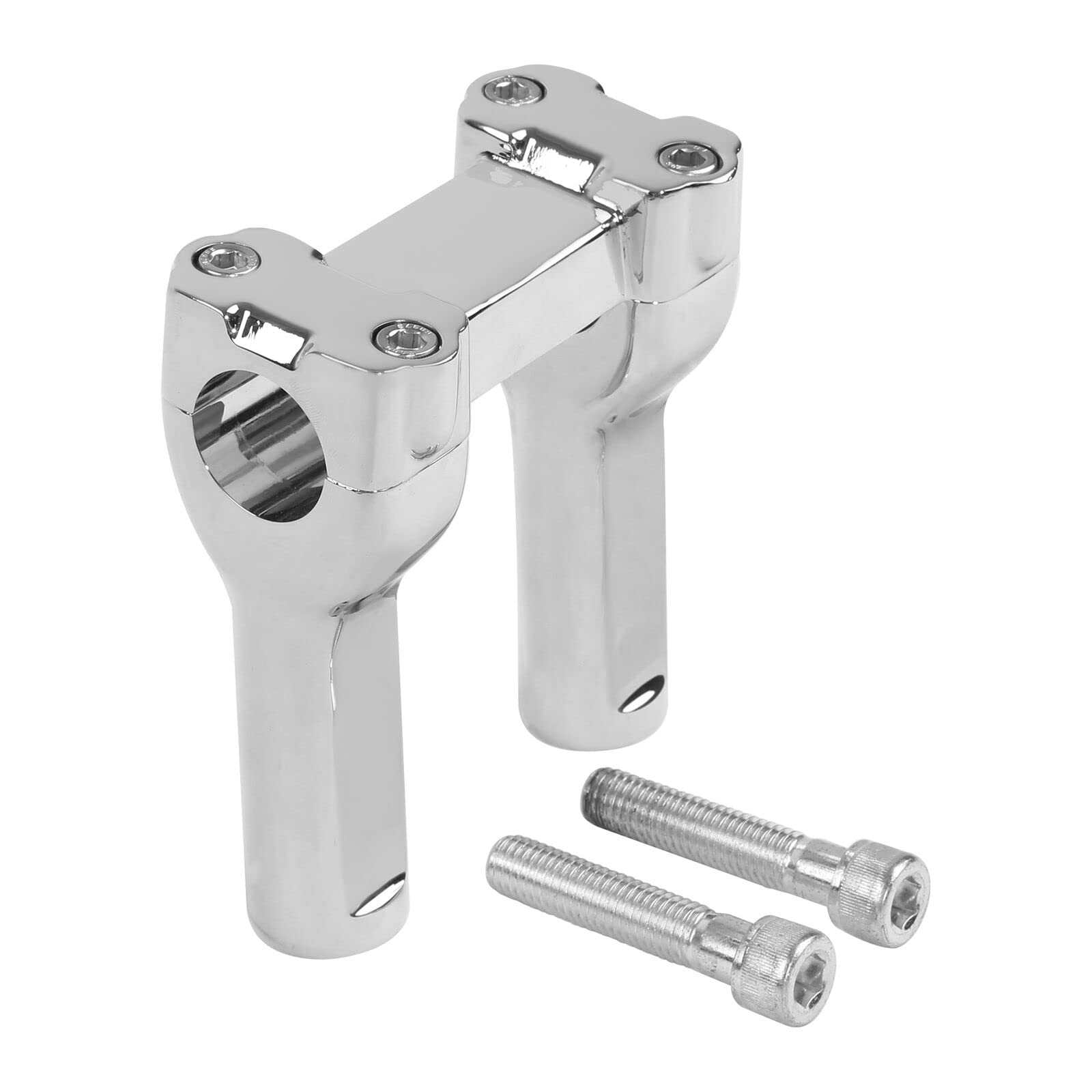 TCMT 4" Tall Handlebar Risers Fit For Harley Dyna Softail Sportster 1" Bars Fit For Yamaha Road Star Suzuki Boulevard Kawasaki Vulcan Honda Shadow 750 Aero Honda VTX 1800N