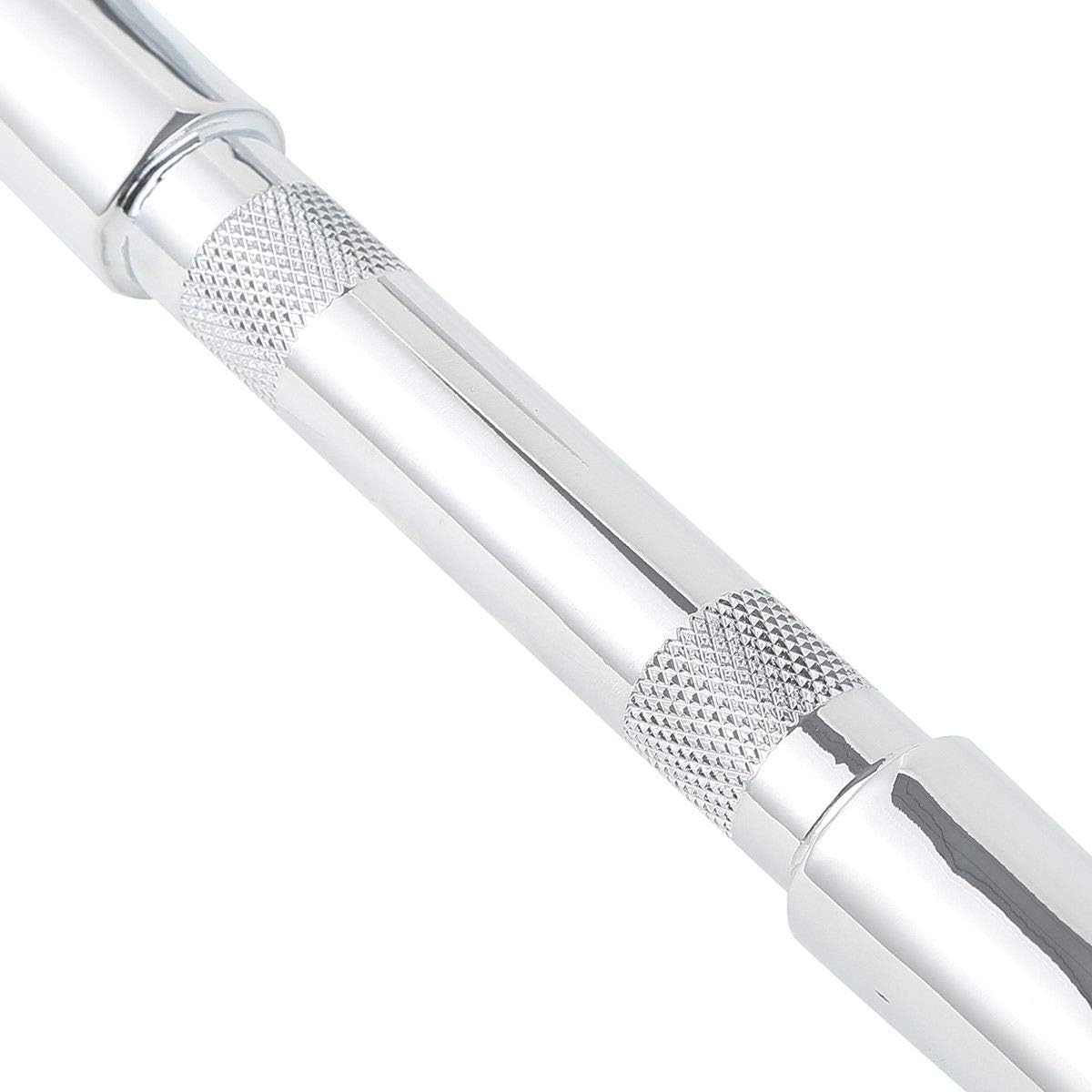 TCMT 12" Rise Ape Hanger Bar, 1-1/4" Fat Handlebar, Fits Harley FLST FXST Sportster XL, Chrome Steel, 34.5" Wide