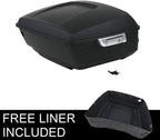 TCMT 13.7" King Motorcycle Trunk Box W/Latches Key Fit For Harley 2014-2025 Touring CVO Road King Road Glide Street Glide Electra Glide Pack