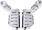 TCMT 1.25" Highway Adjustable Foot Pegs Footrest Fits For Harley Touring Road King Street Glide Road Glide Electra Glide Softail Sportster Dyna with 1.25" Engine Guards