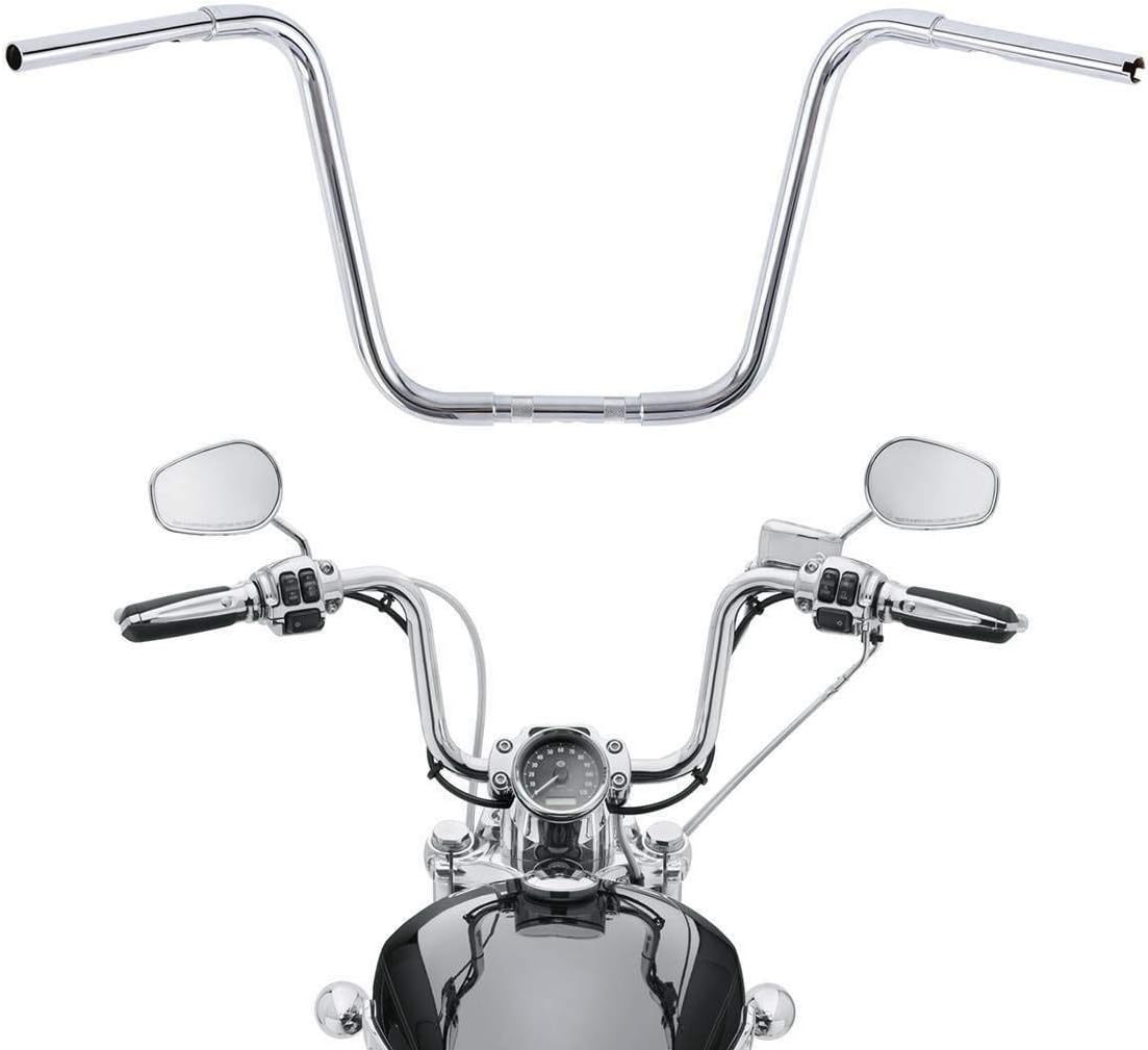TCMT 16" Rise APE Hangers Bar 1-1/4" Fat Handlebars Fit For Harley Softail Slim Heritage Fat Boy Deluxe Deuce Sportster XL 883 1200 Dyna Super Glide Wide Glide Low Rider Fat Bob Custom Application