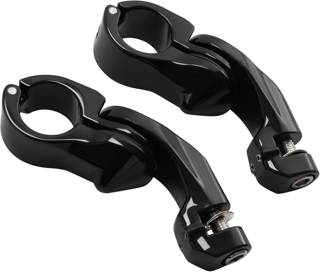 TCMT 32mm 1 1/4" Highway Engine Guard Bar Highway Footpegs Mount Kit Fits For Harley Touring Road King Street Glide Road Glide Electra Glide Softail Sportster Dyna with 1-1/4" Engine Guards