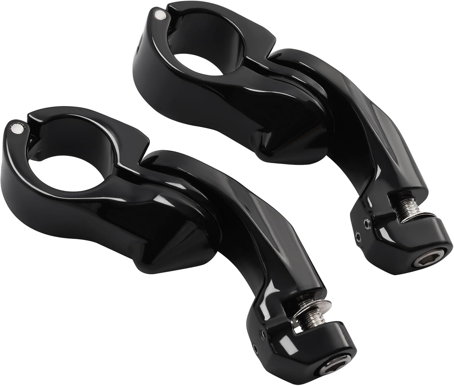 TCMT 32mm 1 1/4" Highway Engine Guard Bar Highway Footpegs Mount Kit Fits For Harley Touring Road King Street Glide Road Glide Electra Glide Softail Sportster Dyna with 1-1/4" Engine Guards