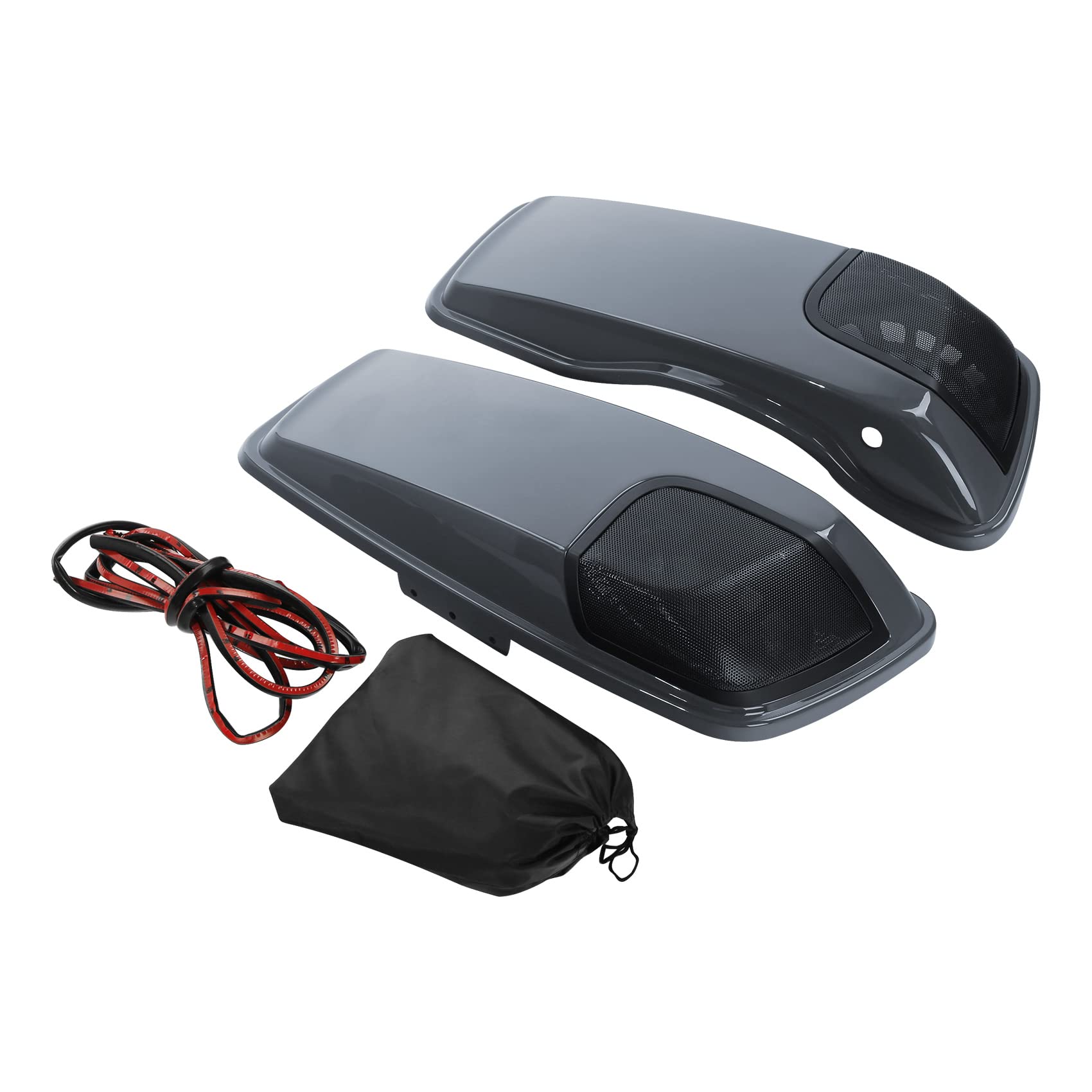 TCMT 5"x7" Saddlebag Lid Speaker Grills Fit For Harley 2014-2024 Touring Electra Road Street Glide CVO Road King Ultra Limited