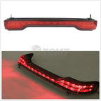 TCMT 13.7" King Motorcycle Trunk Box Backrest Pad Brake Tail Light Luggage Rack Fit For Harley 2014-2025 Touring CVO Road King Road Glide Street Glide Electra Glide Ultra Limited Pack Trunk