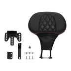 Adjustable Plug-in Driver Rider Backrest Backrest Pad Fit For Harley Touring Road King FLHR Street Glide FLHX Road Glide FLTR 2009-2025